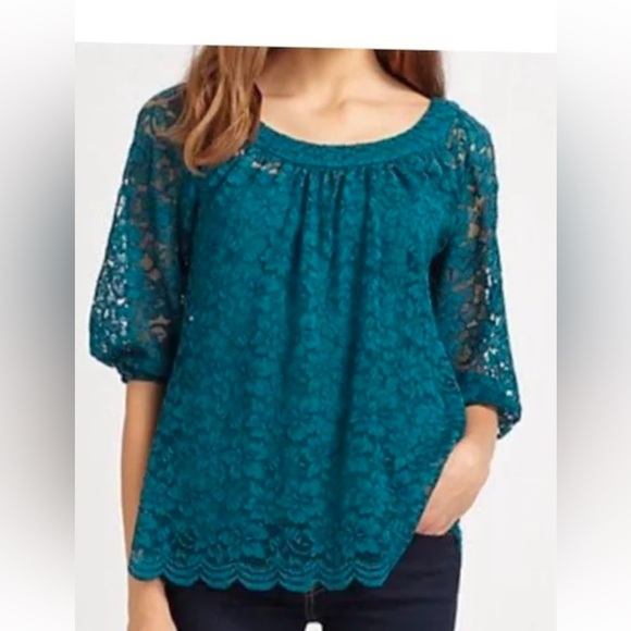 Diane Von Furstenberg Elisabetta Ivory Lace Blouse - Picture 3 of 5